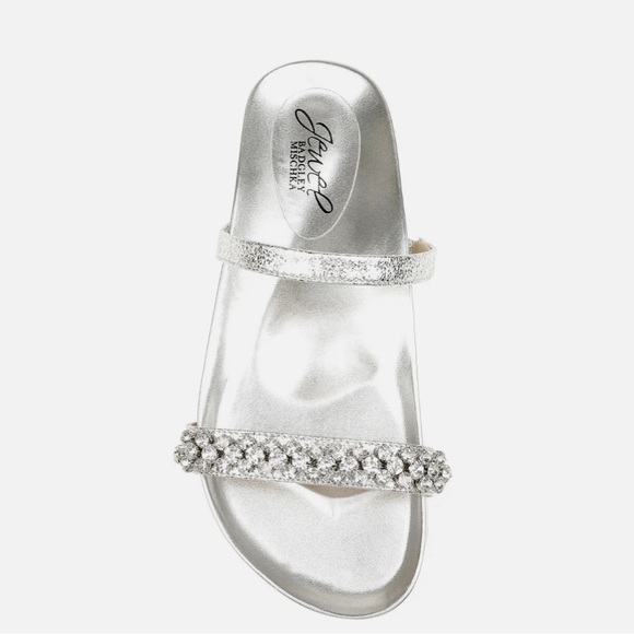 Badgley Mischka Crystal Slide Sandal - Picture 2 of 13